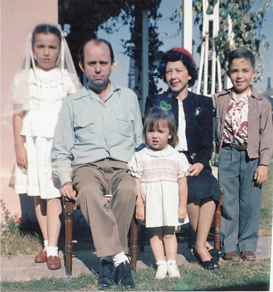 Diana's First Communion Family Photo Circa 1953