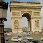 Arc de Triomphe de l'Étoile, Paris, France Circa 1972 Monument in Paris, France